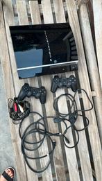 Sony PlayStation 3 Phat met 2 controllers en kabels, Gebruikt, Phat, Met 2 controllers, 80 GB