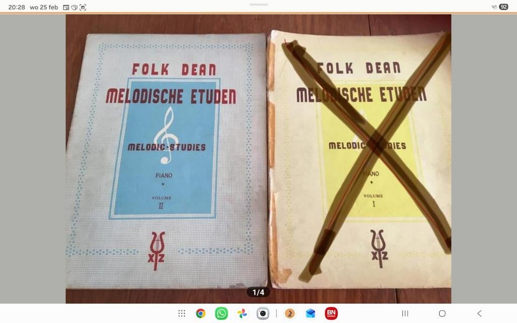 Folk Dean Melodische etudes deel 2, Muziek en Instrumenten, Bladmuziek, Ophalen of Verzenden, Gebruikt, Les of Cursus, Klassiek
