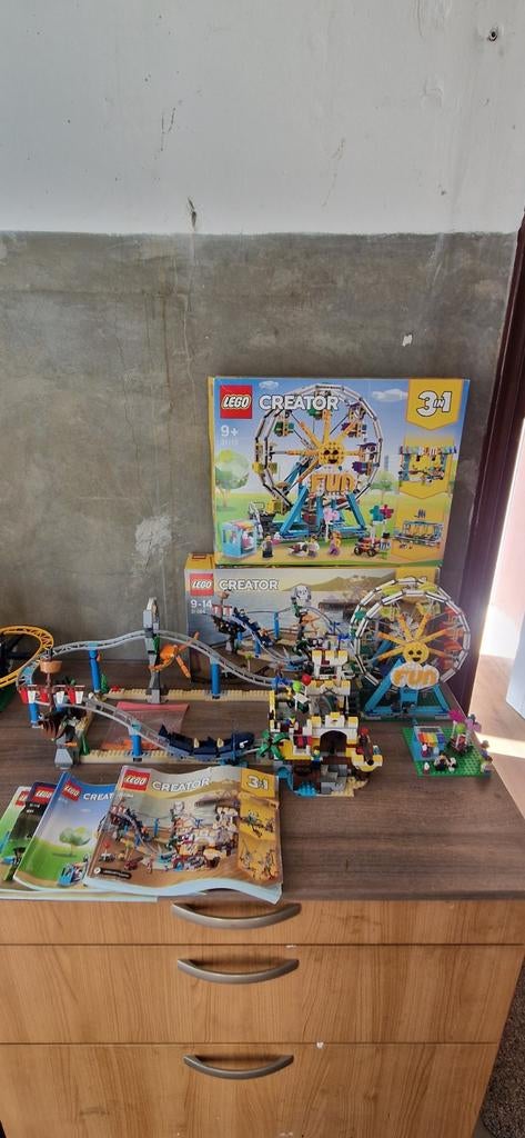 2x lego creator 31084 achtbaan 31119 reuzenrad, Ophalen of Verzenden, Zo goed als nieuw