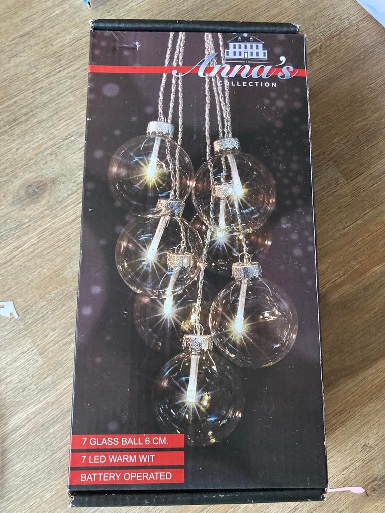 Kerst ballen met verlichting, Ophalen of Verzenden, Zo goed als nieuw