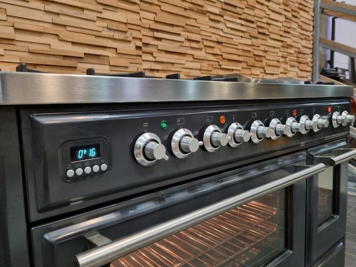 🔥Luxe Fornuis Boretti Majestic 120cm antraciet 7 pit 2 oven, Niet ingevuld, 60 cm of meer, Niet ingevuld, Ophalen of Verzenden