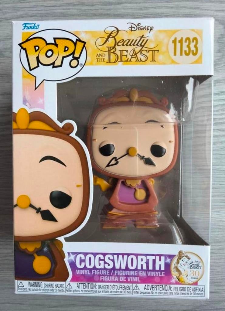 1133 Cogsworth Disney Beauty And The Beast Funko Pop, Ophalen of Verzenden, Zo goed als nieuw