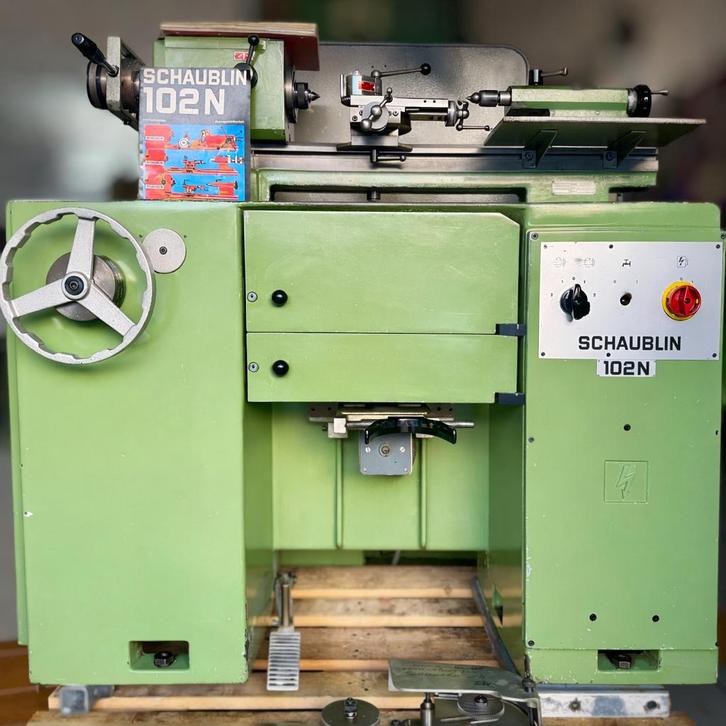 Schaublin 102N-80 precisiedraaibank – Zwitserse topkwaliteit, Doe-het-zelf en Verbouw, Draaibanken, Gebruikt, Metaaldraaibank