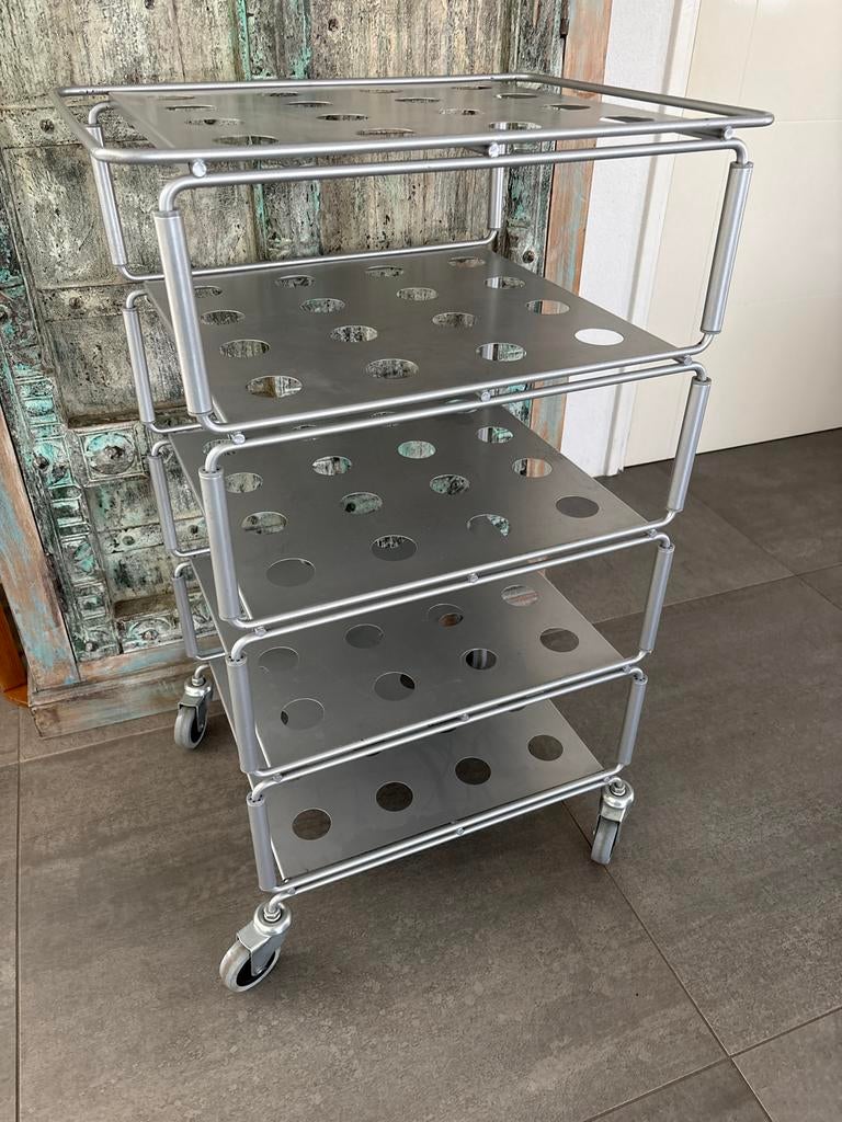 IKEA tunsta niels Gammelgaard Vintage Keuken Trolley RVS, Ophalen, Gebruikt