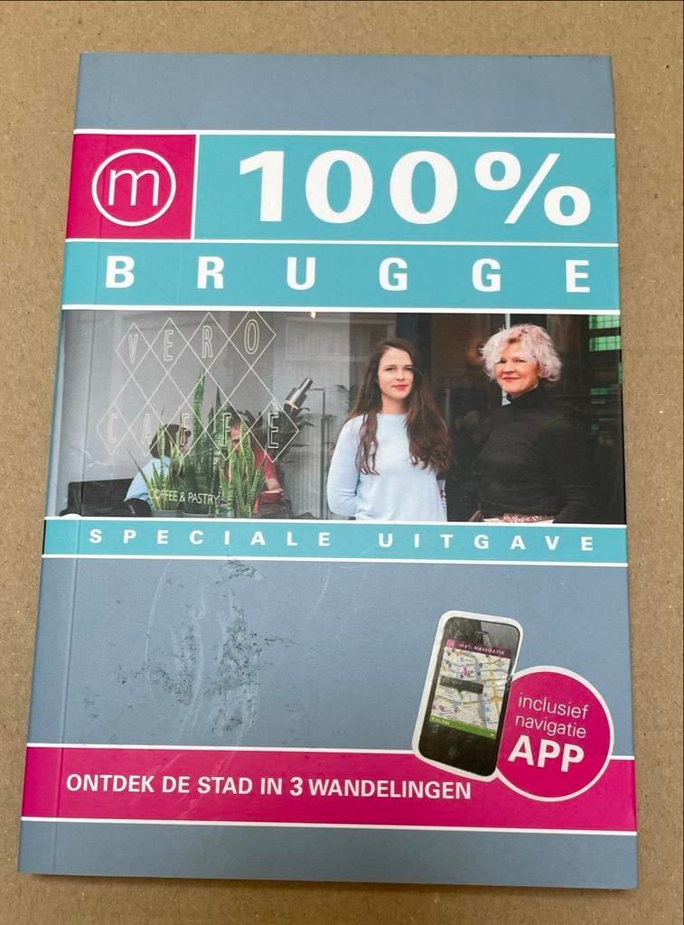 100% Brugge reisgids, Europa, Ophalen of Verzenden, Reisgids of -boek, Gelezen