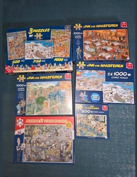 Jan van Haasteren en Andre van Duin, Ophalen of Verzenden, 500 t/m 1500 stukjes, Zo goed als nieuw, Legpuzzel