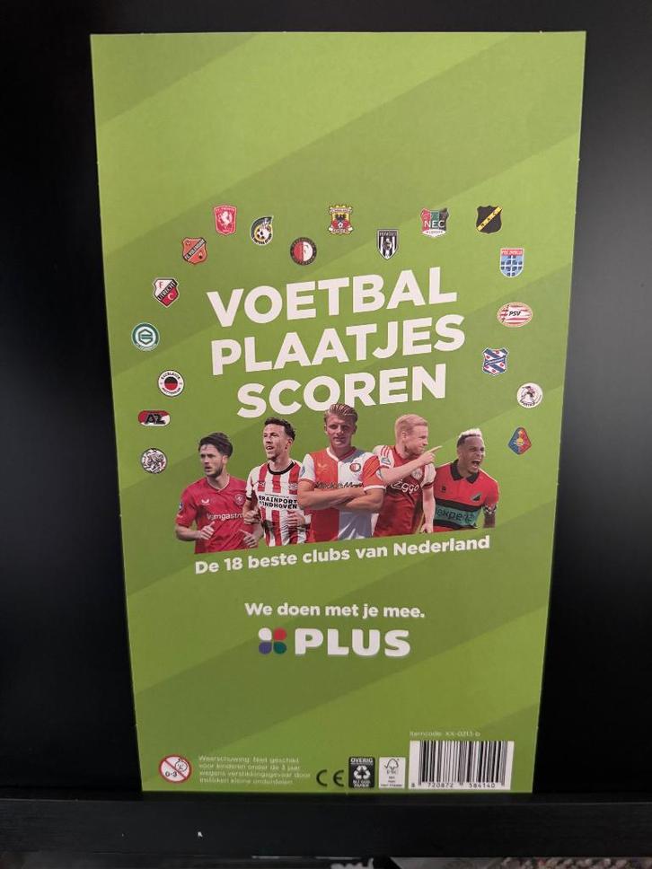 NIEUW voetbalplaatjes van PLUS voetbal plaatjes, Verzamelen, Supermarktacties, Plus, Ophalen of Verzenden