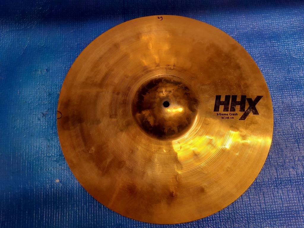 Sabian HHX 18 inch X-Treme Crash bekken cymbal bekkens, Drums of Percussie, Ophalen of Verzenden, Zo goed als nieuw