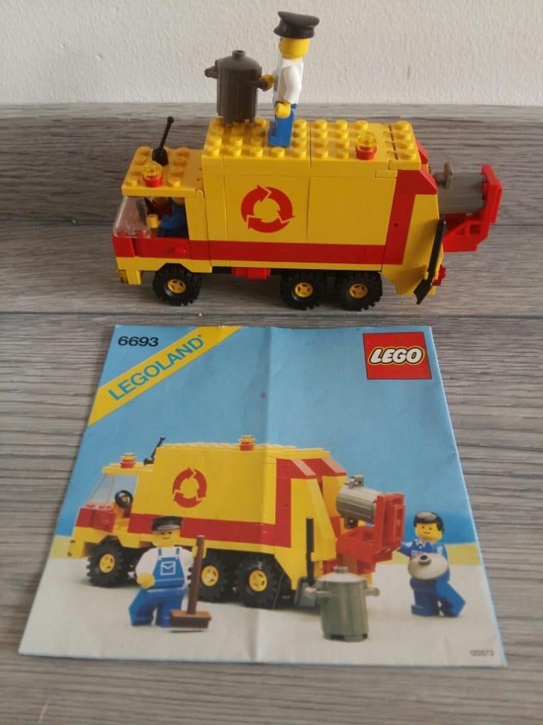 Lego Town Classic Town Traffic 6693 Recycle Truck, Ophalen of Verzenden, Zo goed als nieuw, Complete set, Lego