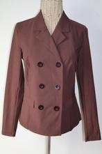 Studio Anneloes Blazer Travelstof Bruin/Zwart Maat M, Info@studioanneloes.nl, Studio Anneloes, Bruin, NL