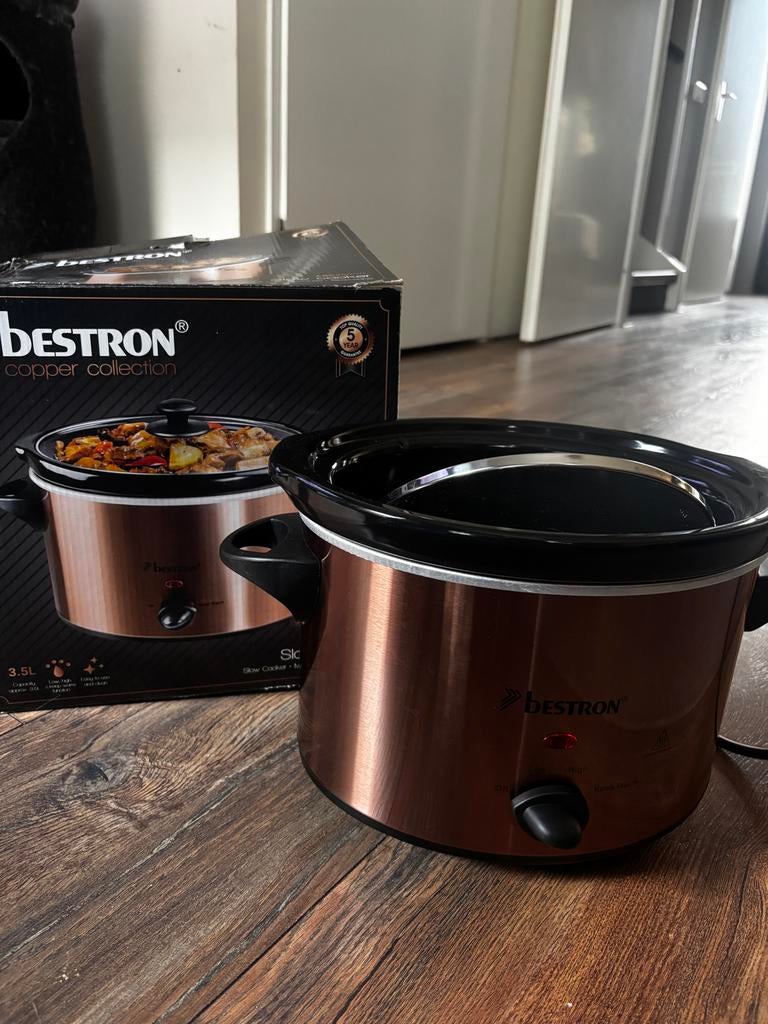 Bestron Slowcooker Copper Collection 3.5L, Ophalen, Gebruikt