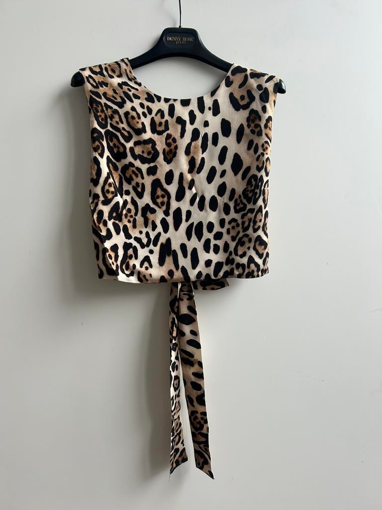 GARCONNE leopard top met blote rug S/M en M/L, Kleding | Dames, Verzenden, Parijs, Nieuw, Garconne