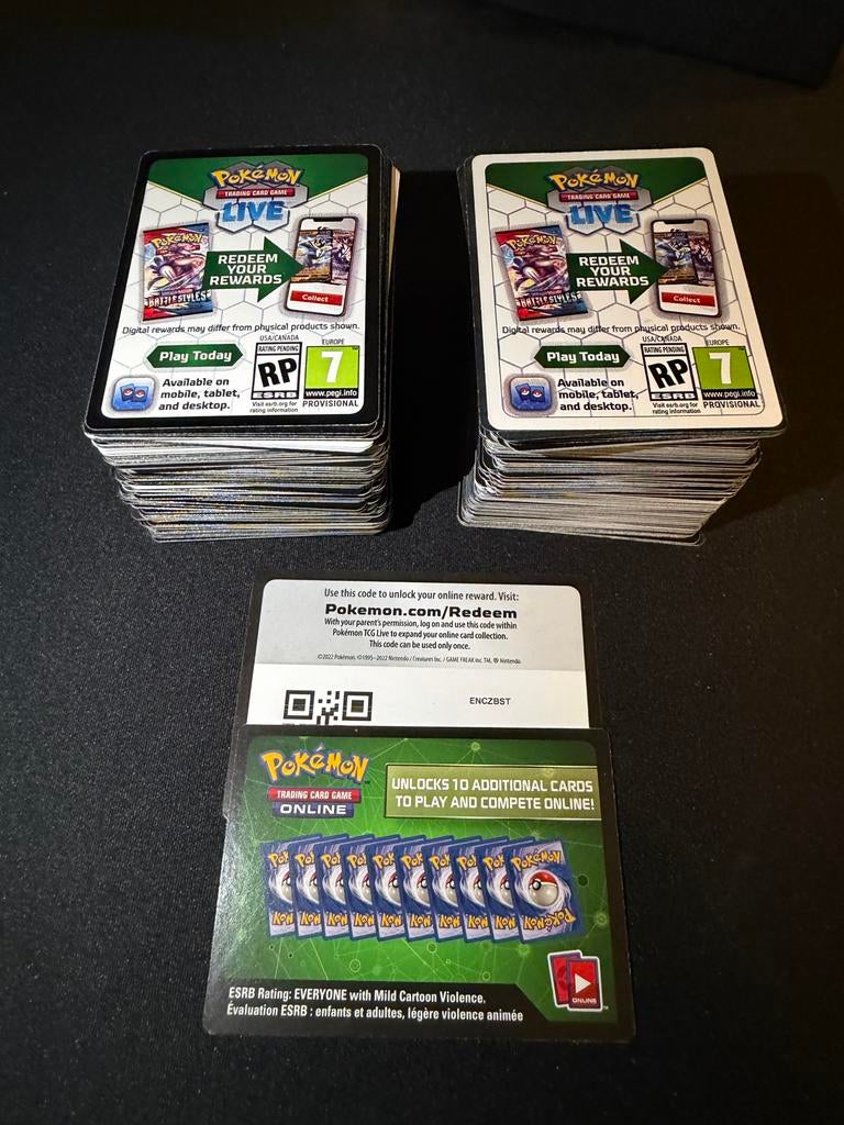 Pokémon TCG Live Codekaarten - 1000 stuks, Ophalen of Verzenden, Nieuw, Overige typen, Foil