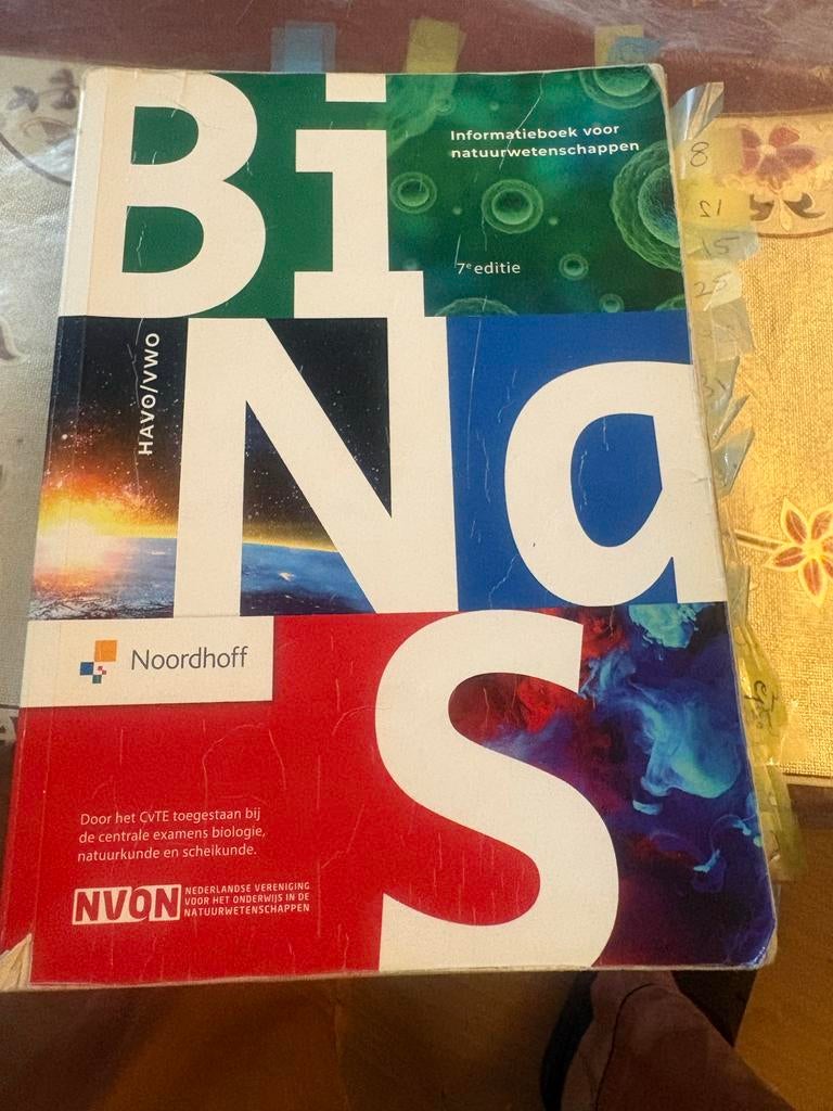 BINAS Informatieboek Natuurwetenschappen 7e editie HAVO/VWO, Boeken, Schoolboeken, Ophalen of Verzenden, Gelezen, HAVO, Overige vakken