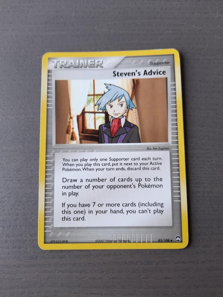 2007 power keepers 83/108 steven's advice, Ophalen of Verzenden, Gebruikt, Losse kaart