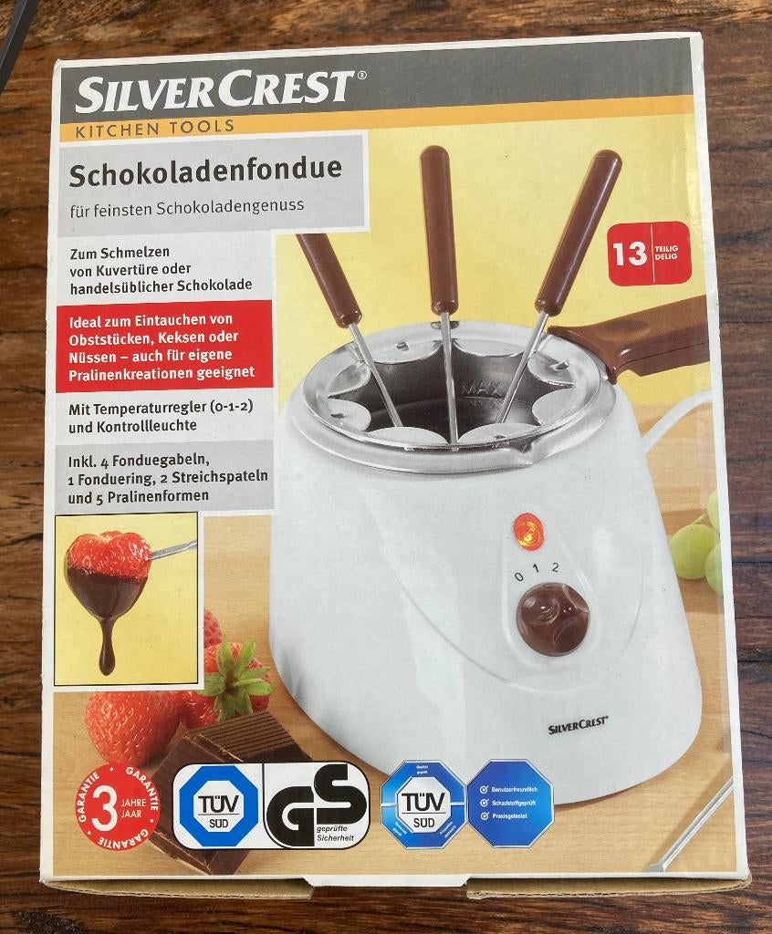 CHOCOLADEFONDUESTEL - nieuw in doos - smullen maar!, Huis en Inrichting, Ophalen of Verzenden, Nieuw