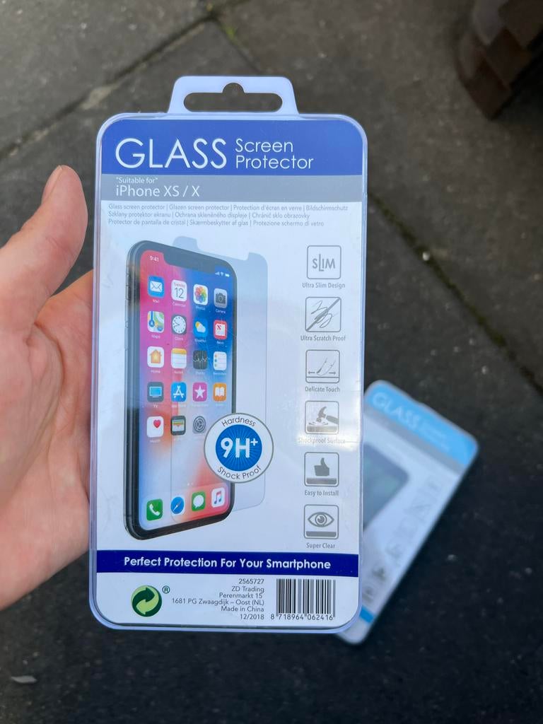 Glazen Screen Protector voor iPhone XS/X - 9H+ Schokbestendi, Telecommunicatie, Mobiele telefoons | Hoesjes en Frontjes | Apple iPhone