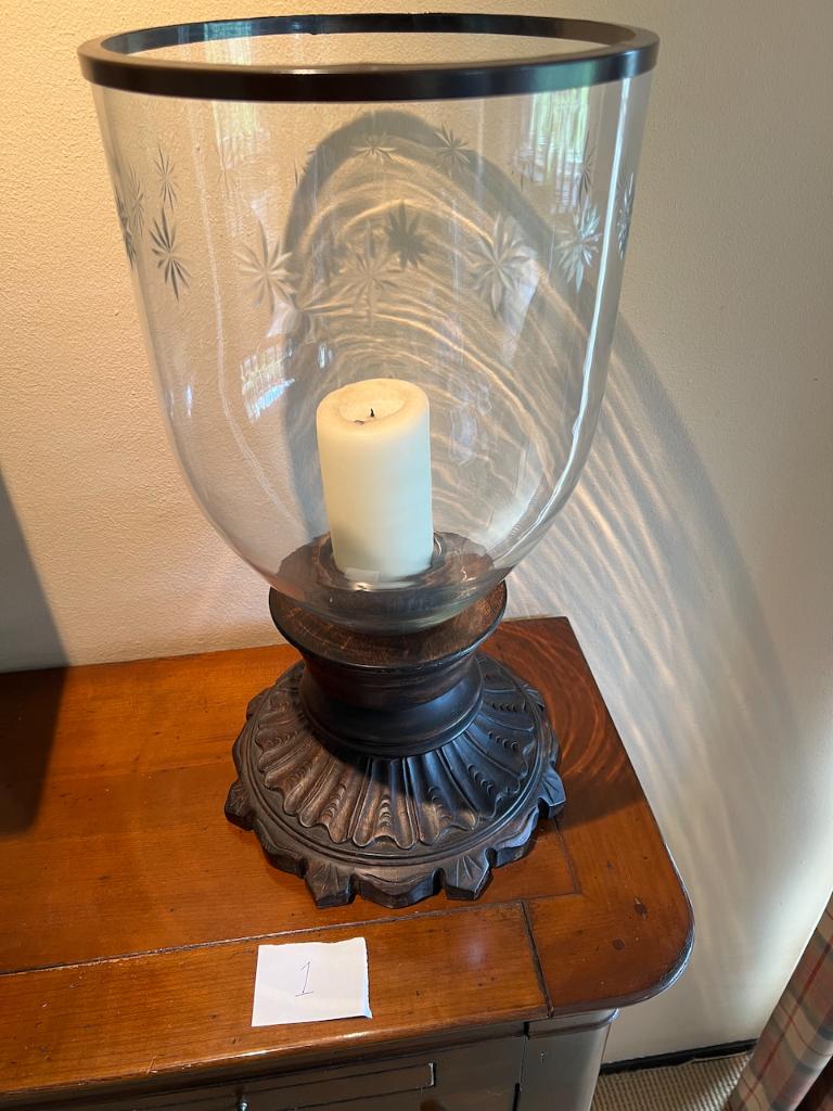 Windlicht, Huis en Inrichting, Ophalen, 50 tot 75 cm, Zo goed als nieuw, Metaal