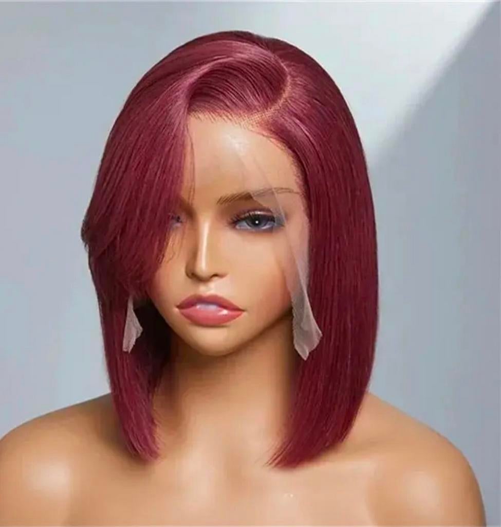 14 inch silky straight bob pruik/ wig 100% menselijke haar, Ophalen of Verzenden, Nieuw, Pruik of Haarverlenging