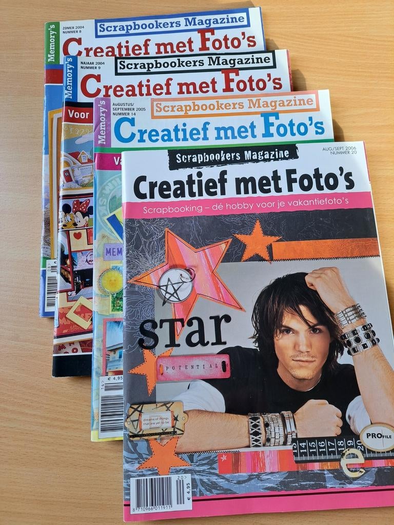 Scrapbook Magazine Creatief met Foto's - 5 uitgaves, Ophalen of Verzenden