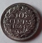 10 cent cents dubbeltje 1941 Koningin Wilhelmina, Ophalen of Verzenden, Koningin Wilhelmina, 10 cent