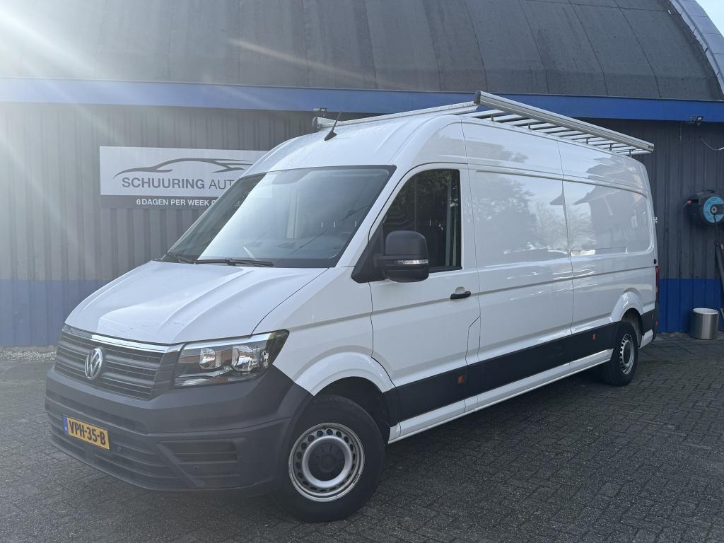 Volkswagen Crafter 35 2.0 TDI L4H3 Co (bj 2020), Auto's, Bestelauto's, Gebruikt, 4 cilinders, Volkswagen, Wit