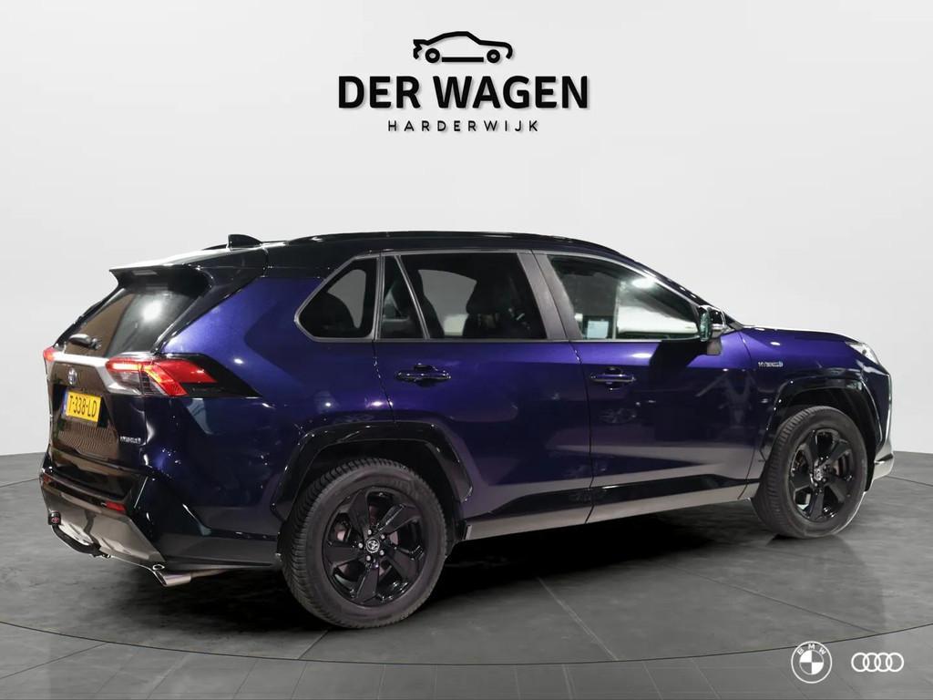 Toyota RAV4 2.5 HYBRID STYLE / ACC / CARPLAY / TREKHAAK / 18, Auto's, Toyota, 4 cilinders, Blauw, Leder en Stof, 218 pk