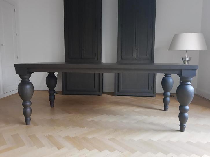 Keijser & Co massief eiken eettafel 210x95, Huis en Inrichting, Tafels | Eettafels, Zo goed als nieuw, 50 tot 100 cm, 200 cm of meer