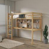 Flexa Hoogslaper met bureau, Ophalen, Gebruikt, Eenpersoons, 200 cm