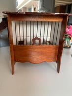 Vintage Vogelkooi - Decoratieve Houten Kooi, Antiek en Kunst, Ophalen of Verzenden