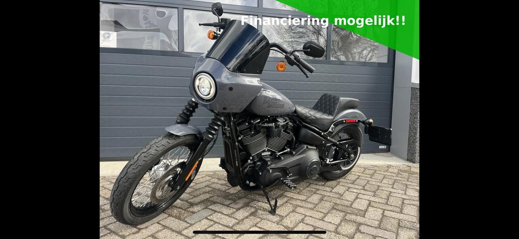 Harley-Davidson Street Bob 114 FXBBS 2021 - Gunship Grey, Particulier, Chopper, Sportuitlaat