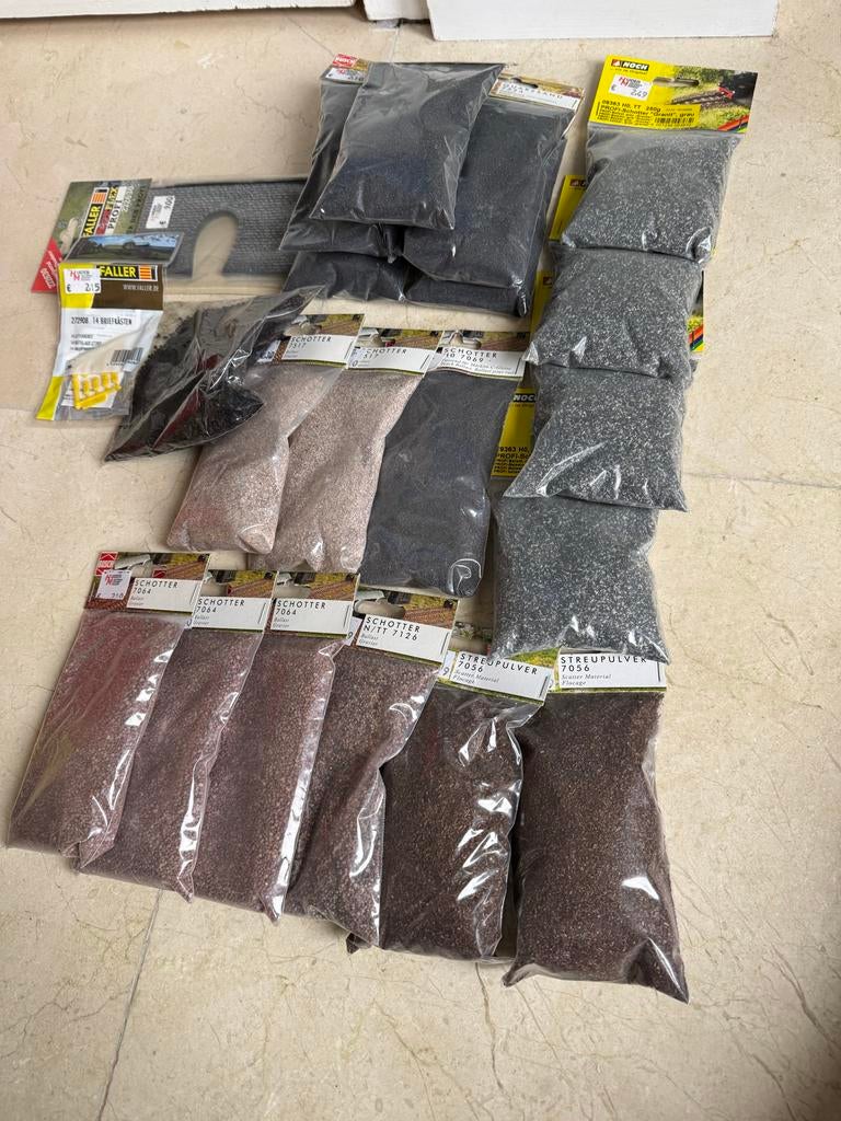 Landschapsbouw materialen H0 - Busch, Faller, Noch, Overige merken, Gelijkstroom of Wisselstroom, Overige typen, Nieuw