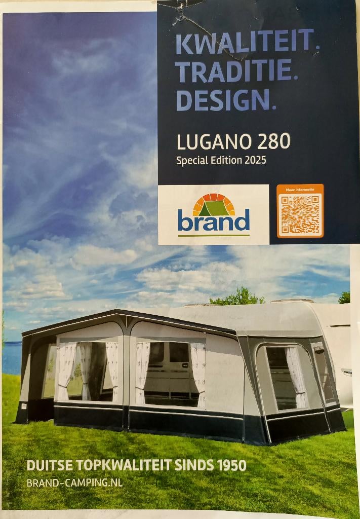 Brand voortent Lugano 280 omloopmt 11 898-930cm  staal frame, Ophalen, Nieuw, Ten Cate All Season 240g/m2, Brand