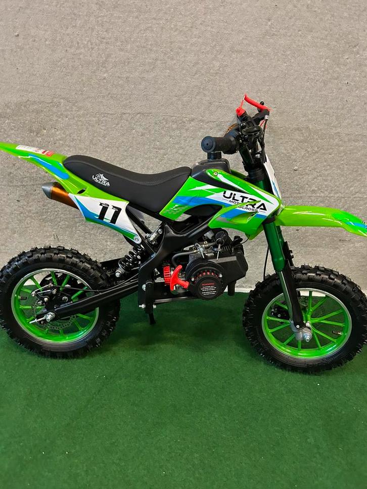 Nieuwe Ultra 49CC benzine mini kinder crossmotor,automaat, Fietsen en Brommers, Minibikes, Midibikes en Pitbikes, Nieuw, Overige typen