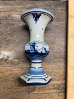 Delfts Blauw Handgeschilderde Vaas - Holland, Antiek en Kunst, Ophalen of Verzenden
