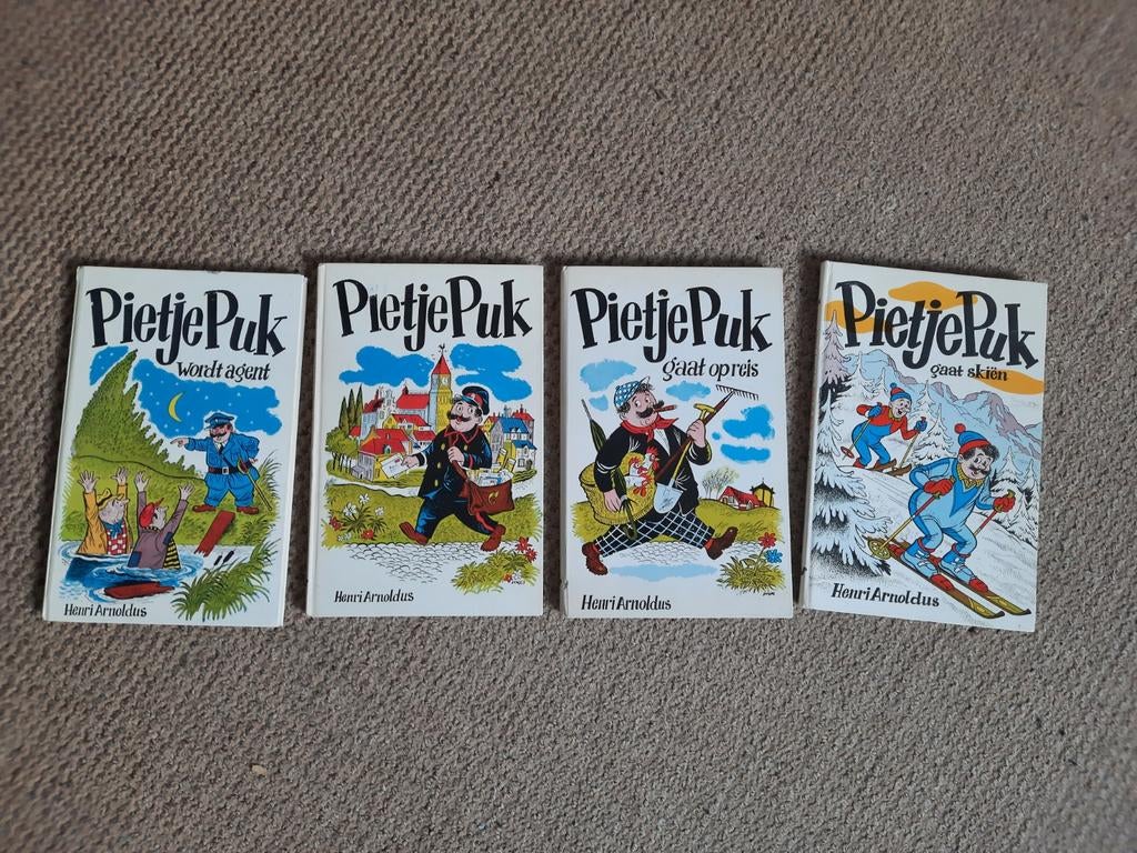 Pietje Puk boeken - 4 delen, Meerdere stripboeken, Ophalen of Verzenden, Gelezen, Henri Arnoldus
