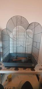 Duvo+ Vogelkooi Eliza - Grijs/Zwart, Ophalen, Metaal, Vogelkooi