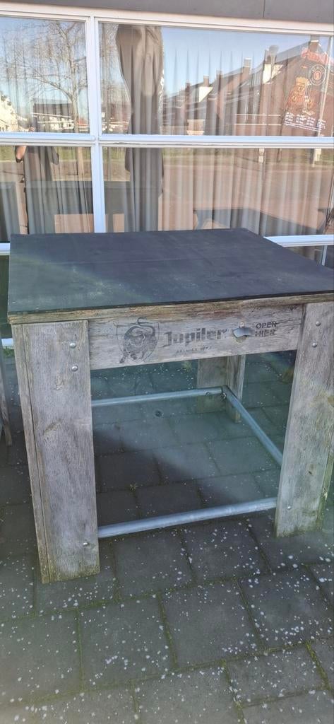 Statafel / bier tafel Jupiler, Ophalen, Gebruikt, Hout
