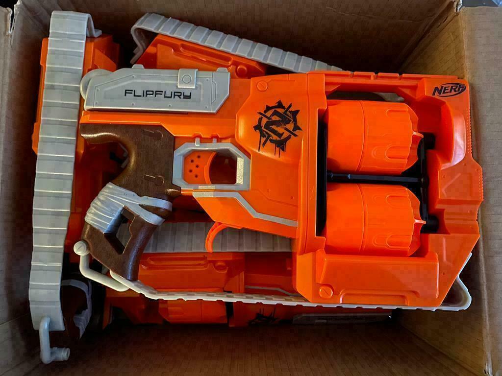 NERF Zombie Strike Flipfury, Kinderen en Baby's, Speelgoed | Buiten | Actiespeelgoed, Ophalen of Verzenden, Zo goed als nieuw