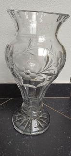 2 Prachtige antieke hoge kristallen vazen., Ophalen