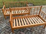 2 Vintage Houten Bedbanken - Grenen, Ophalen