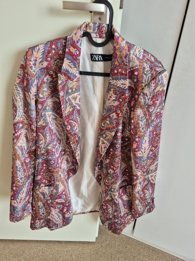 Zara Paisley Blazer - Maat xs, Kleding | Dames, Jassen | Zomer, Maat 38/40 (M), Zara, Ophalen of Verzenden, Zo goed als nieuw