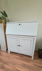 IKEA Hemnes Secretaire Wit - Compact Bureau met Opbergruimte, Huis en Inrichting, Kasten | Secretaires, Ophalen, Gebruikt, Landelijk, Scandinavisch
