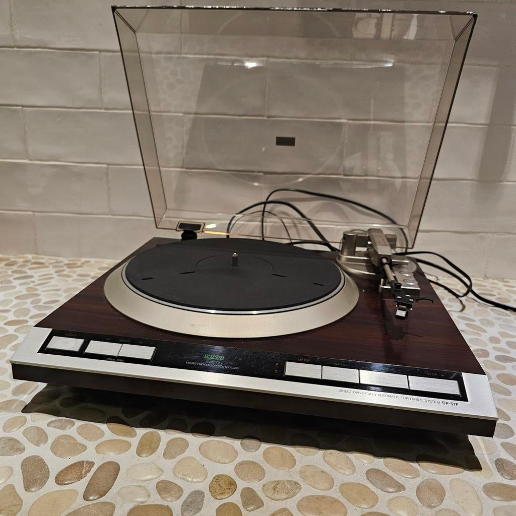 Denon DP45F Quartz DD serviced,prima staat,AT95E MM+garantie, Overige merken, Automatisch, DENON, Refurbished