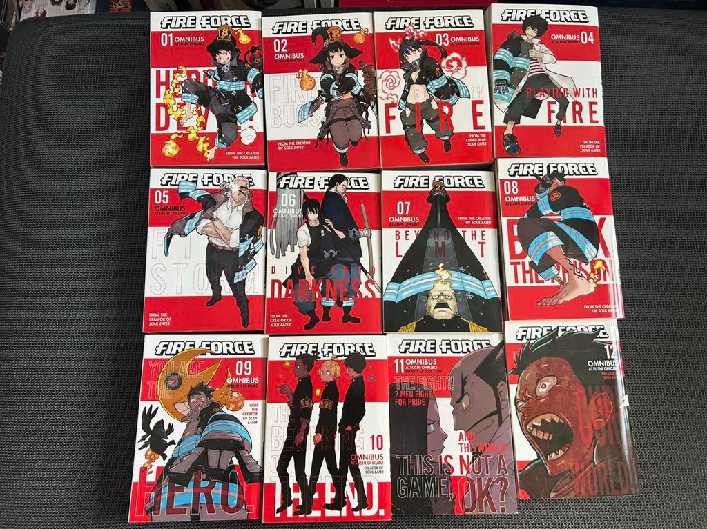 Manga | fire force | omnibus compleet, Boeken, Complete serie of reeks, Ophalen of Verzenden, Zo goed als nieuw, Japan (Manga)