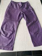 Sexy paarse echt leren broek, Paars, Ophalen of Verzenden, Zo goed als nieuw, Maat 36 (S)