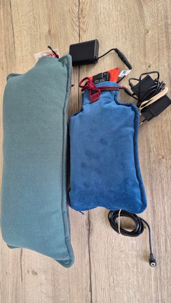 Stoov kussen en kruik, Ophalen of Verzenden, Zo goed als nieuw, Blauw, Rechthoekig