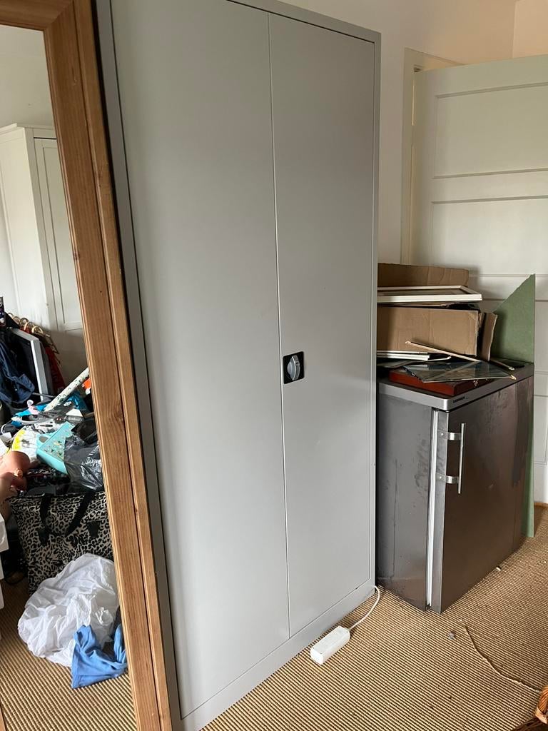 Archiefkast grijs. In uitstekende staat., Ophalen, 50 tot 100 cm, Zo goed als nieuw, 150 tot 200 cm