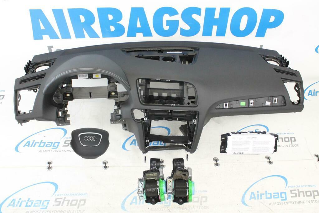 Airbag set - Dashboard wit stiksels 4 spaak Audi Q5 - 8R, Gebruikt, Ophalen of Verzenden
