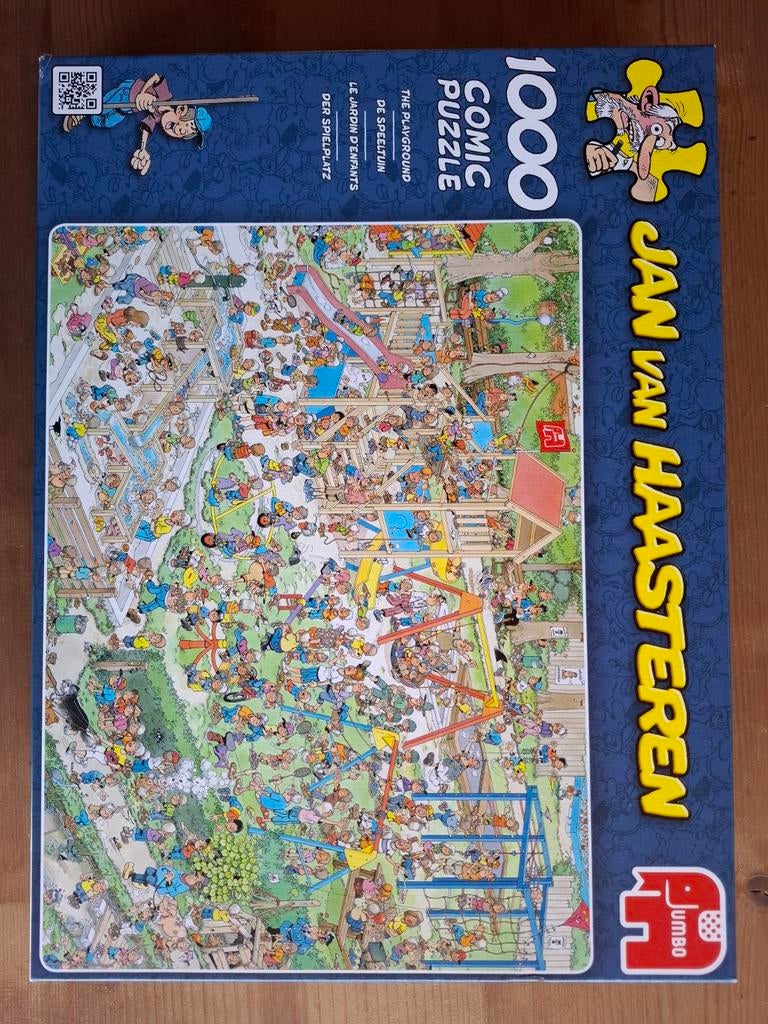 Jan van Haasteren - De Speeltuin - 1000 stukjes, Ophalen of Verzenden, 500 t/m 1500 stukjes, Zo goed als nieuw, Legpuzzel